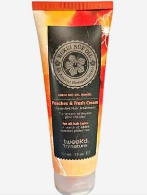 tweak'd by nature Peaches & Fresh Cream Cleansing Hair Treatment - Orange